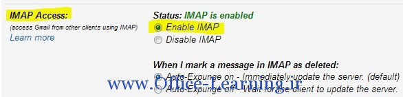 Forwarding and POP IMAP جی میل